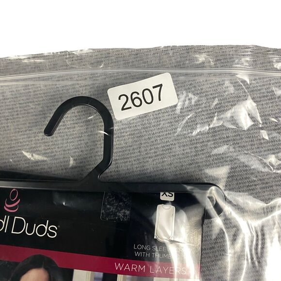 Cuddl Duds Long Sleeve Crew Soft Knit w/Thumb Holes Women's Size X-Small Gray - Picture 10 of 15